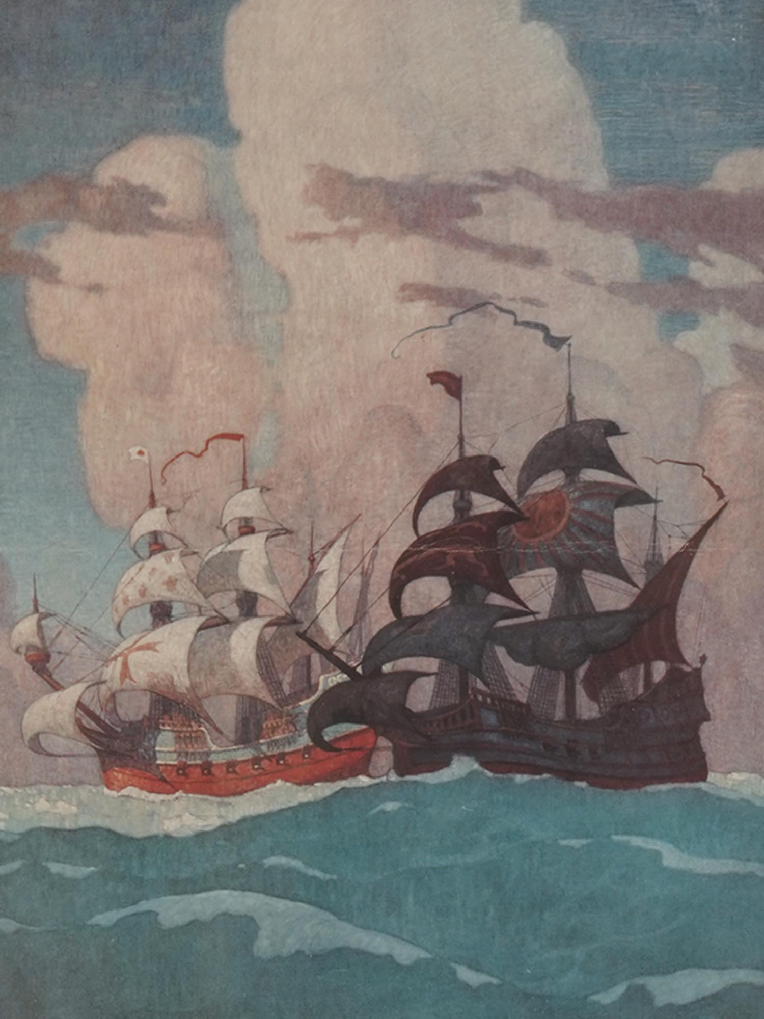 NAUTICAL PRINTS OF THE BOSTON MURALS BY NC WYETH PIC-6